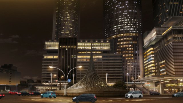 名古屋站东侧夜景